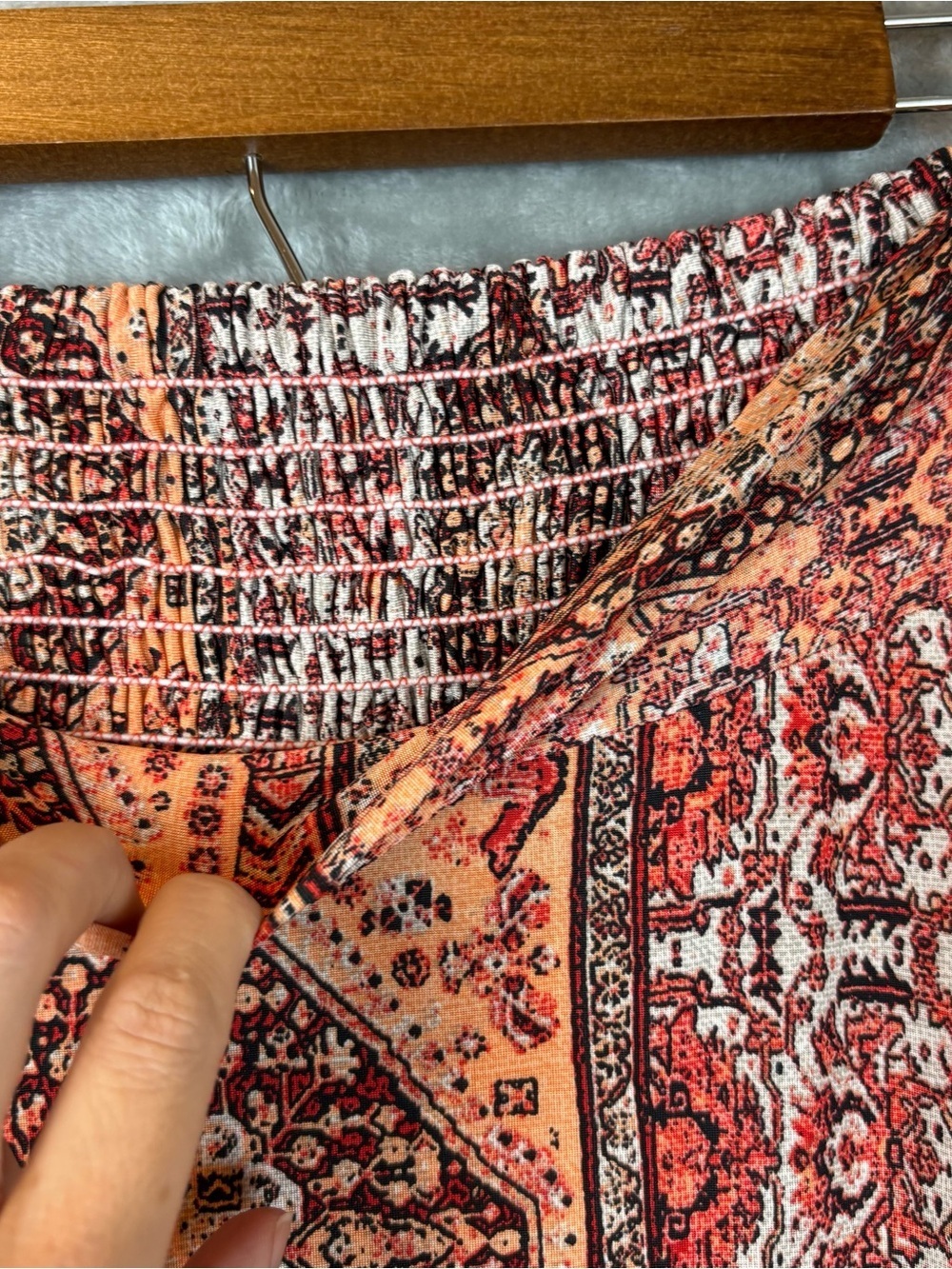 Bohemian Patchwork Multicolor Abstract Maxi Skirt Wmn’s Sz S - Picture 4 of 10